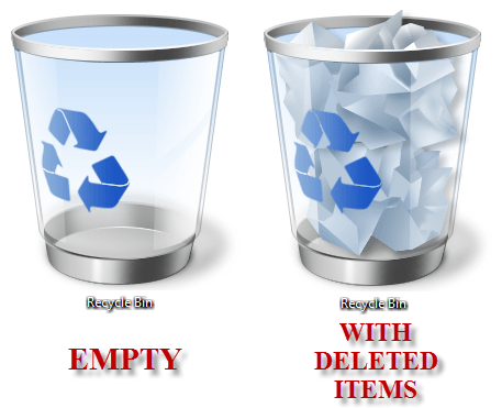Windows Vista Recycle Bin Not Showing Empty