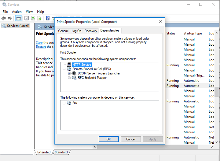 Windows Vista Print Spooler Keeps Stopping Server