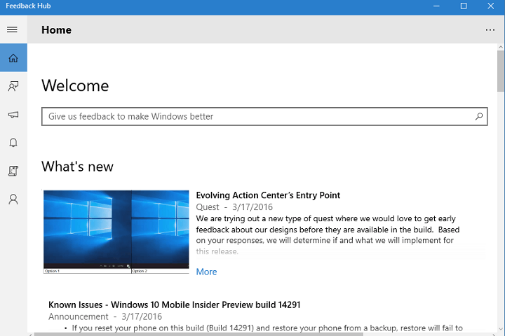Microsoft merges Insider Hub and Windows Feedback apps ...
