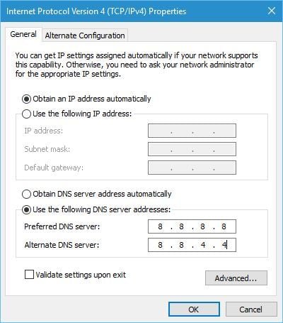 network-change-detected-dns-use