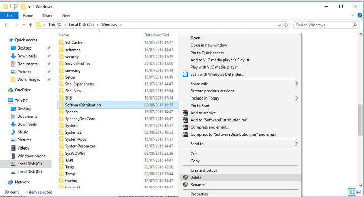 Vista Delete Software Distribution Folder