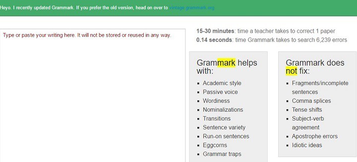 Paper rater vs grammarly