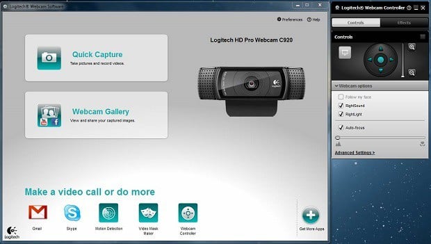 logitech webcam software windows 10