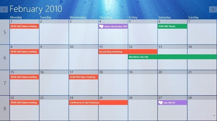 calendar download for windows