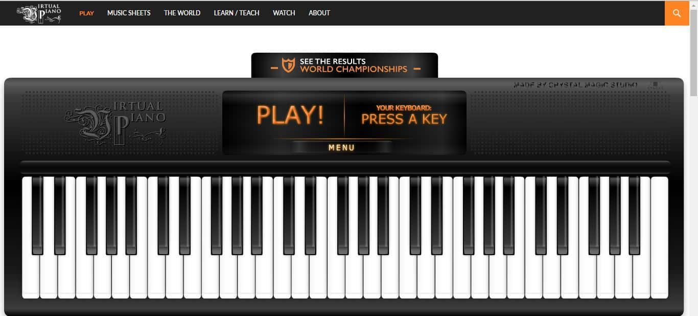 Virtual Keyboard Piano