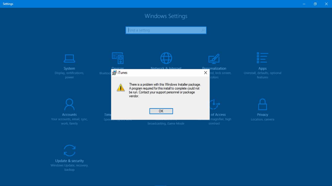 Fix There is a problem with this Windows Installer package installation error in Windows 10