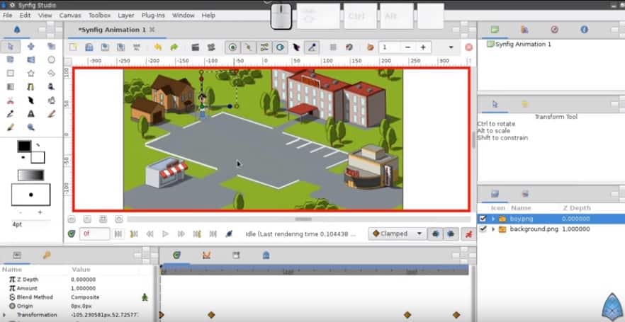 how to make an animation with synfig studio