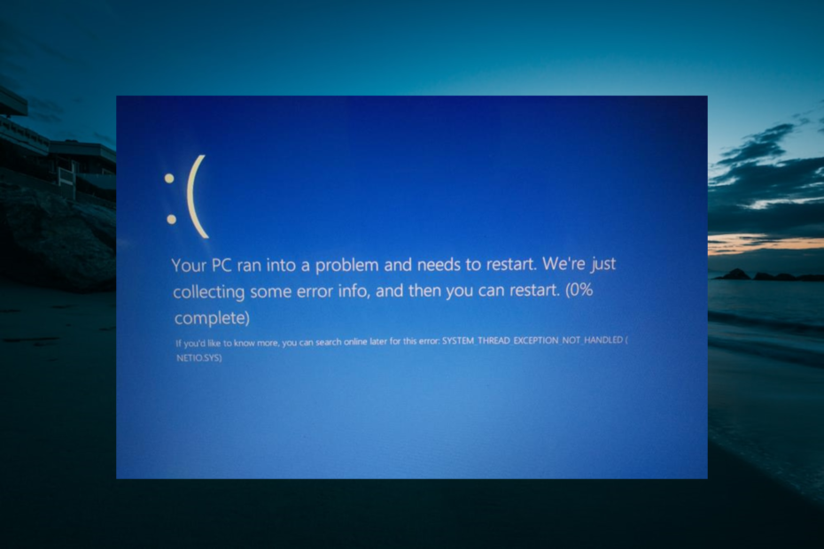 Netio Sys Blue Screen Error Simple Ways To Fix It