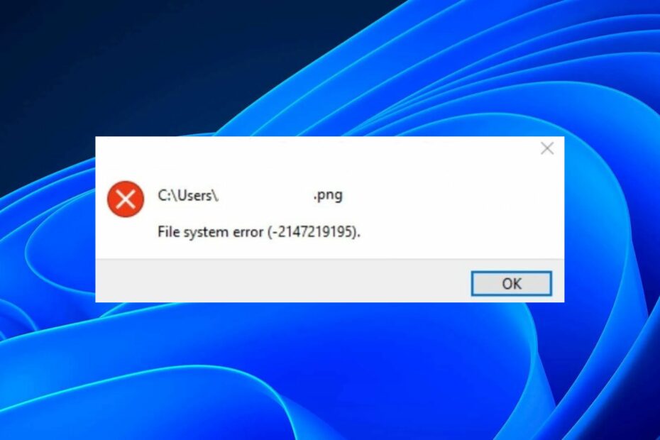 How To Fix File System Error