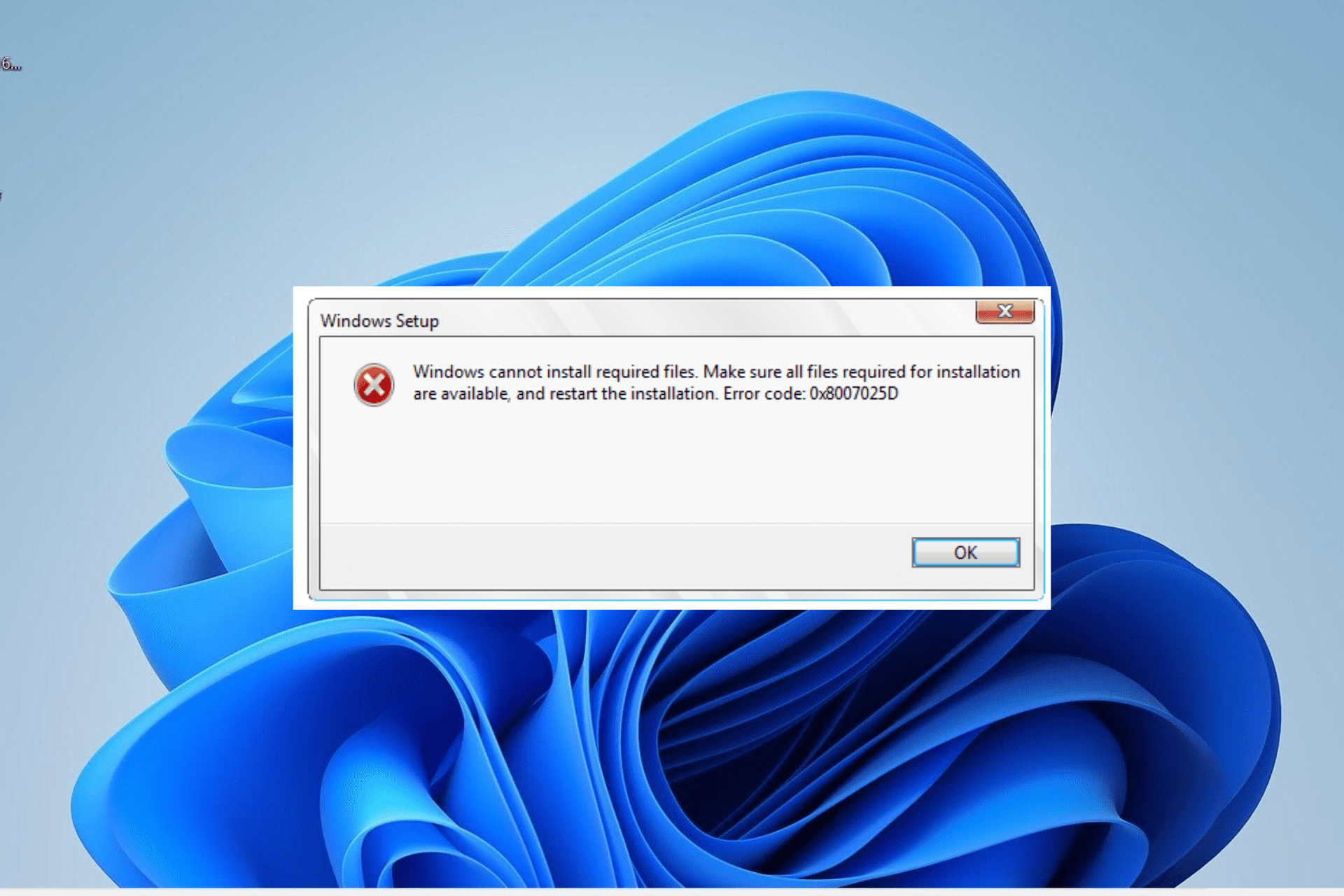 X D Error Fix Windows Cannot Install Required Files