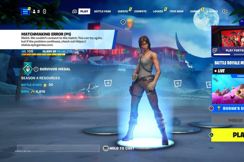 Fortnite Matchmaking Error Fix It With These Methods