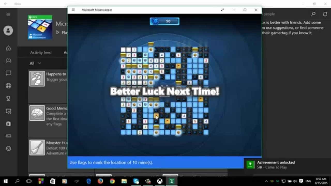 microsoft minesweeper closes without loading