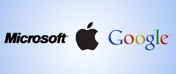 microsoft apple google logo