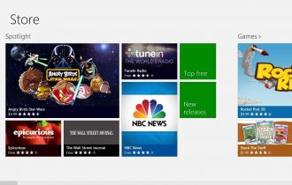 can't see featured apps in windows store