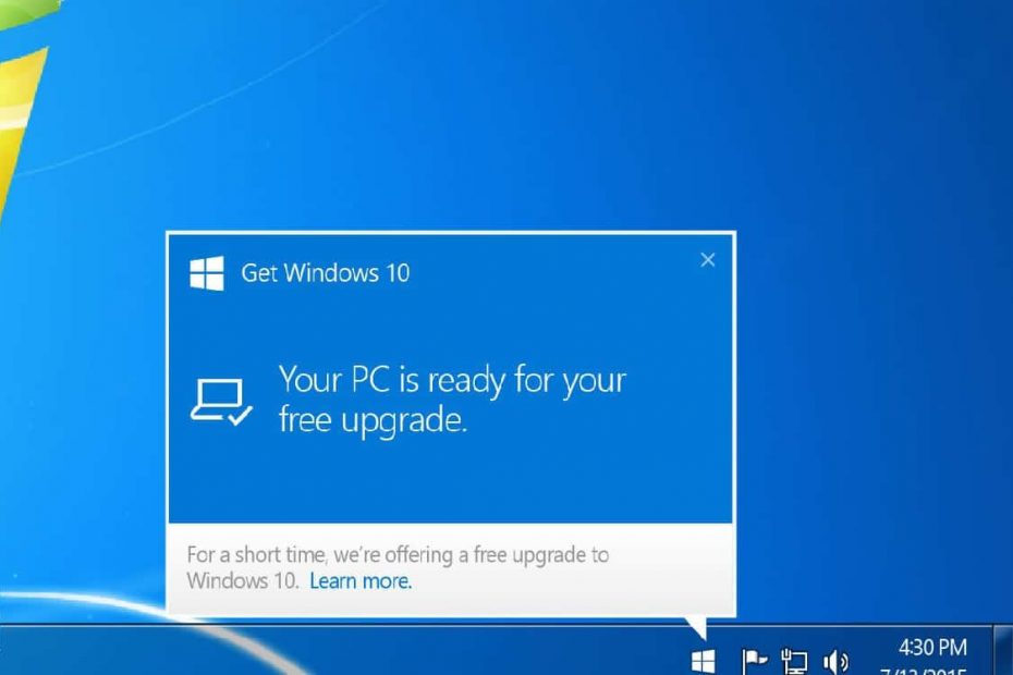 free upgrade windows 7 to windows 10