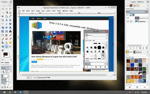 gimp for windows 10