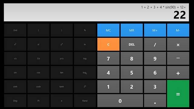 windows console calculator