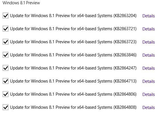 windows 8.1 bug fix update