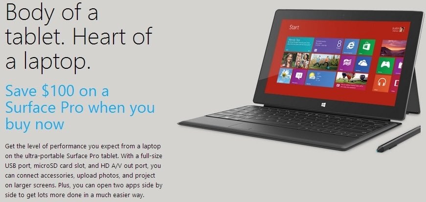 discounted surface pro