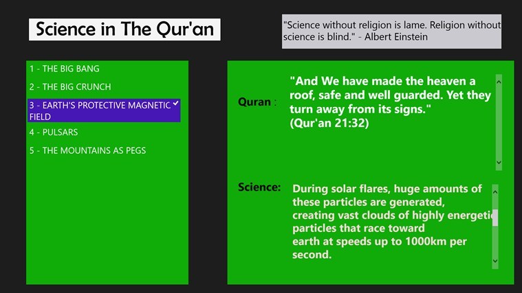 science in quran windows 8