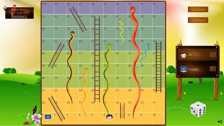 snakes and ladders windows 8 board game