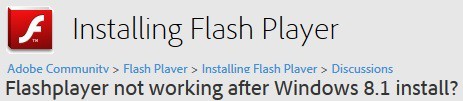 adobe flash player windows 8.1 fix