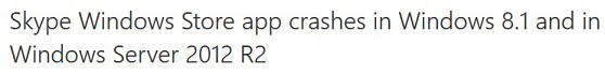 skype crash windows 8.1 fix