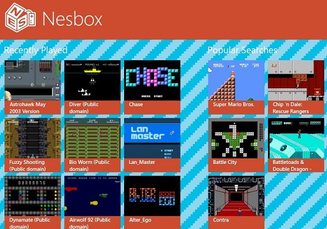 nesbox windows 8 app