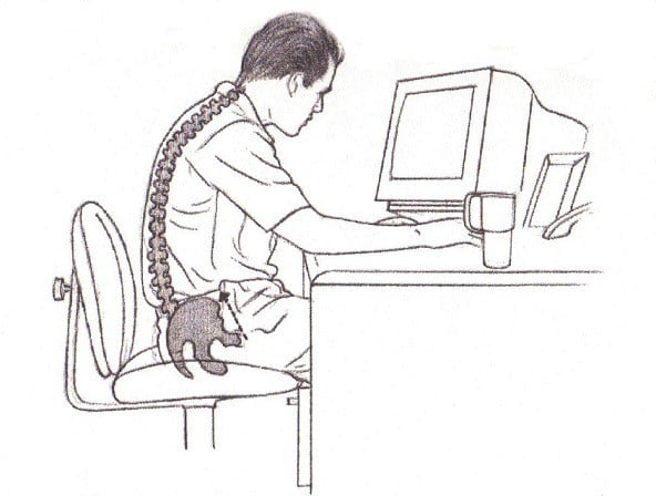 incorrect posture laptop
