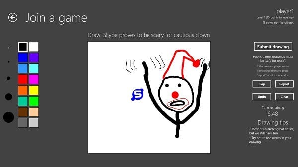 interference game windows 8 drawing app