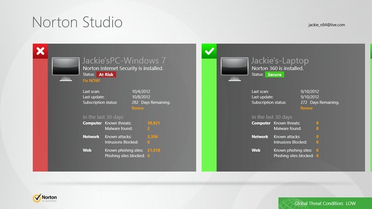 norton studio windows 8 app