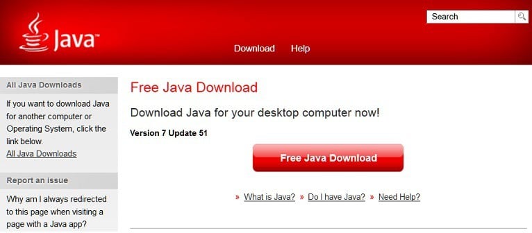 java downloads for windows