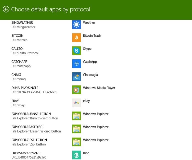 choose windows 8.1 default apps 7