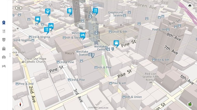 here maps windows 8 app