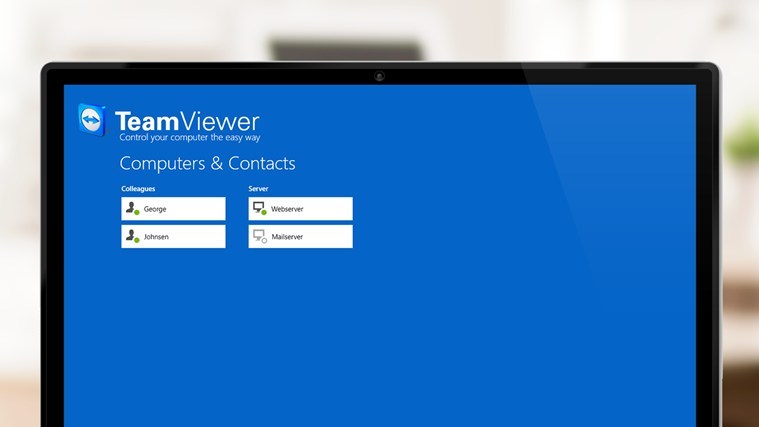 windows 8 teamviewer app