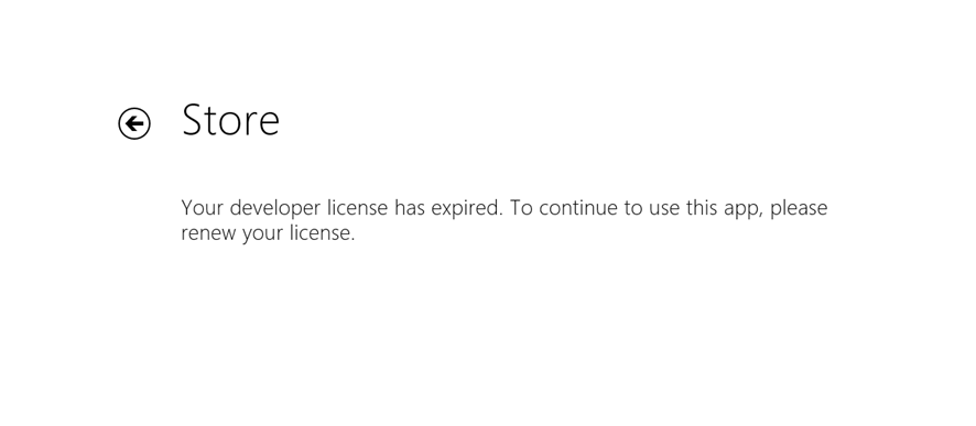 Developer License has Expired