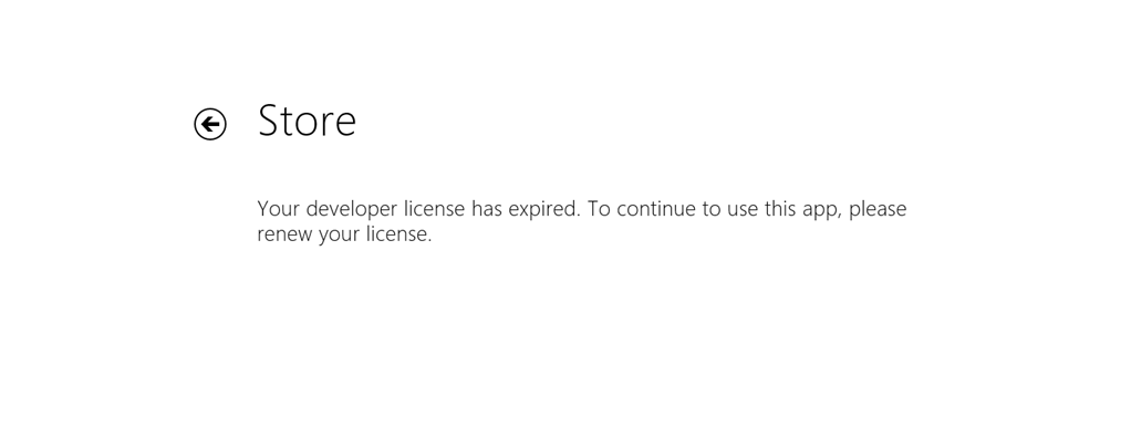 Developer License has Expired