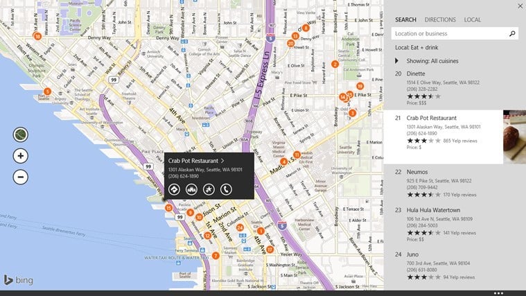 Bing Maps App for Windows 8, 10 Gets Integrated Reviews ...
