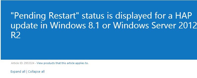 pending restart windows 8.1