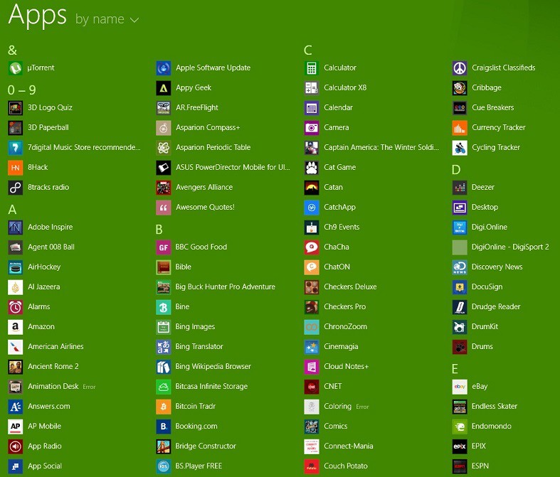 touch input problems apps windows 8.1