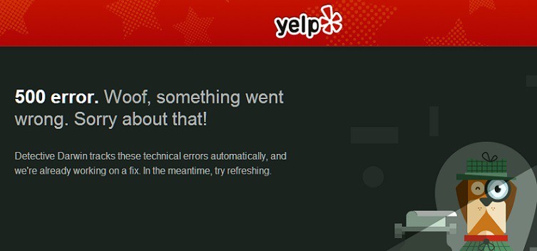 yelp is down 2014