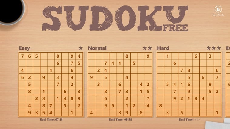 sudoku free app windows 8