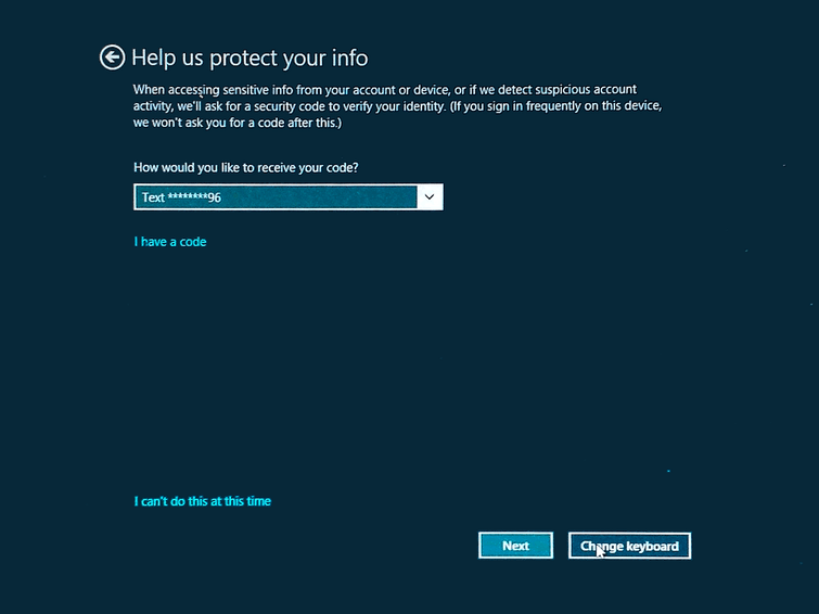 verify your identity windows 8.1