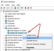 display adapter not showing device manager