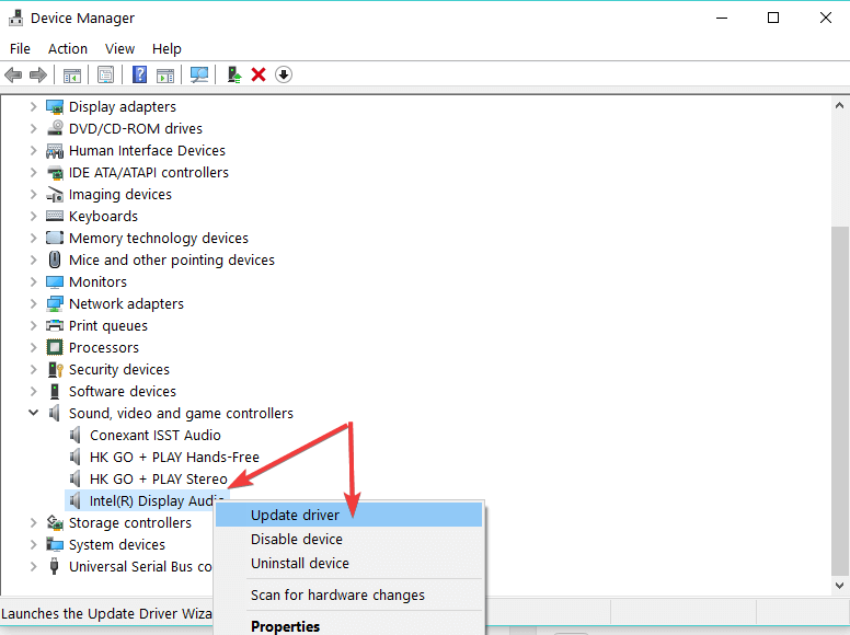 driver audio windows 10