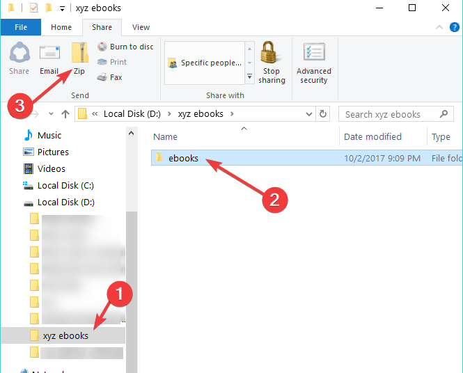 zipping files in windows 8