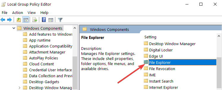 local group policy file explorer