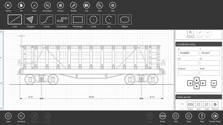 One of the best Windows app for 2D Cad and technical drawing