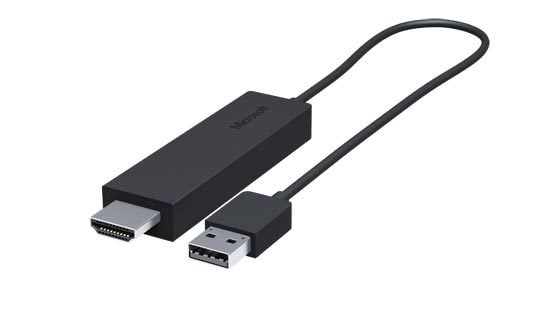 Microsoft Wireless Display Adapter Connects Windows 8 10 Android to HDTVs Monitors and Projectors
