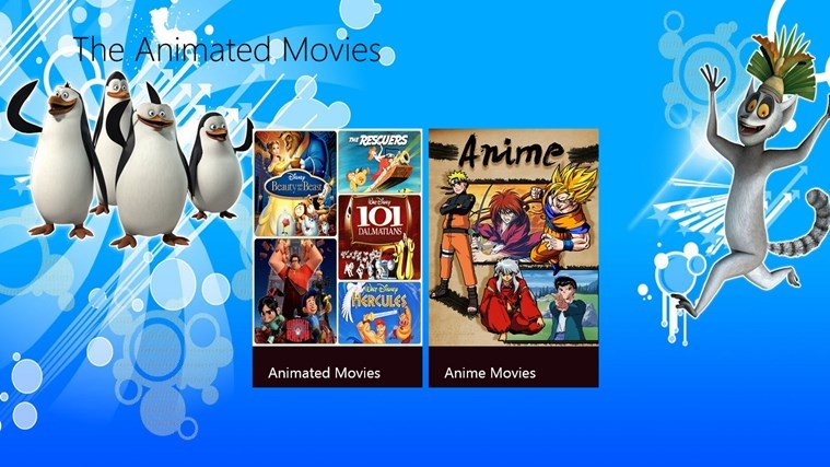 animated movies windows 8 app